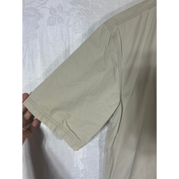 Carhartt Button Down Medium Tan 100382 Short Sleeve Workwear Utility Safari - Picture 4 of 10